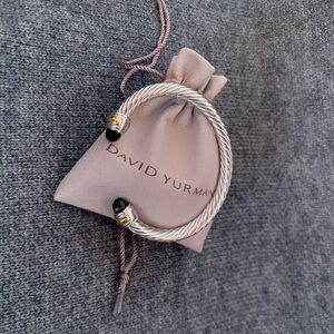 David Yurman Silver and Gold Cable Bracelet